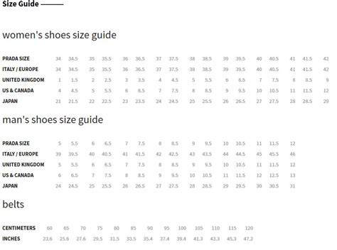 prada polo size chart|prada size chart men.